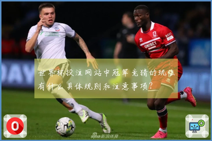 世界杯投注网站中冠军竞猜的玩法有什么具体规则和注意事项？
